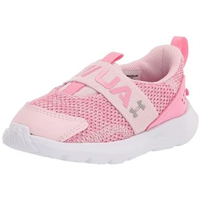 Zapatilla sin cordones Under Armour Infantil Niñas UA Surge 3 Rosa/Flamenco/Metal Foto 1 de 2
