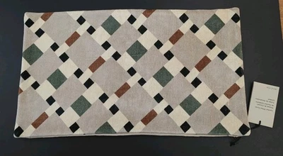 WEST ELM Lumbar Pillow Cover Jora Geo Pattern NEW 12" x 21" NWT Textured - Image 1 of 4