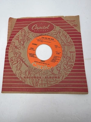 Sweet ~ Fox On The Run/ Burn On The Flame ~ Capitol 45 RPM Record - Image 1 of 3