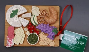 CHARCUTERIE BOARD Christmas Ornament by Kurt Adler - Picture 1 of 4
