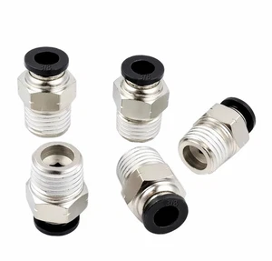 LokoCar Male Straight 3/8"Tube OD x 3/8"NPT Thread Push to Connect Fitting 5Pcs - Picture 1 of 14