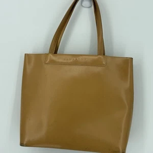 Lamarthe Tan Leather Tote Bag Made In Italy - Picture 1 of 8