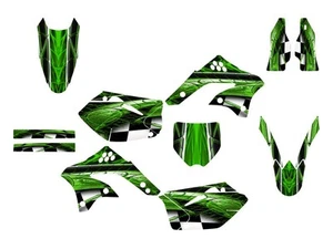 Kawasaki KX 450F 2006 2008 KXF 450 kit de gráficos 24 mil espesor #2001 verde - Imagen 1 de 1