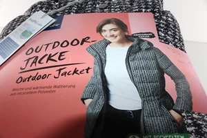 Thermo Damen Steppjacke Gr. 40 schwarz | weich wattiert Kapuze abnehmbar 5743 - Bild 1 von 5