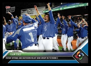 2023 Topps Now World Baseball Classic Blue /49 #WBC-28 Team Italy - Picture 1 of 2