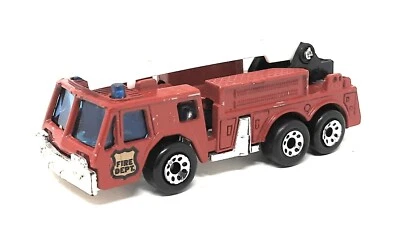 Matchbox Superfast Fire Ladder Truck red Fire Dept. Thailand base MBX 7,5 cm - Image 1 of 2