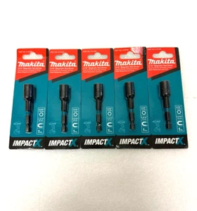 5 Makita Nut Driver A-97162 Impactx 5/16″ x 2-9/16″ Magnetic - Picture 1 of 1