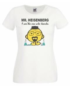 Mr Heisenberg I Am The One Who Knocks Tv Show Quote Lady Fit T-Shirt