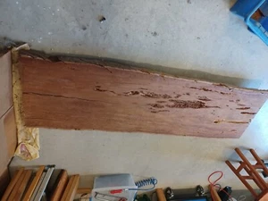 10 Year aged iron bark timber slab 700 x 2300mm - Picture 1 of 1