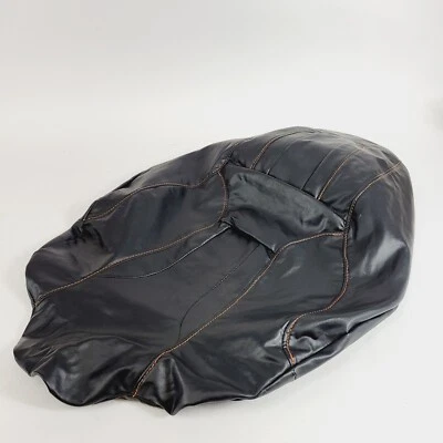 Harley Davidson Seat Cover Black Orange Stitching 2008-2020 COVER ONLY 52320-11 - Image 1 of 4