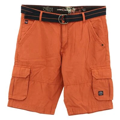  Casa Moda kurze Herren Shorts Bermudas mit Gürtel red rot 27079 - Image 1 of 2