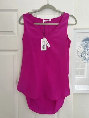 derek lam silk top NWT Hot Pink - Image 1 of 4