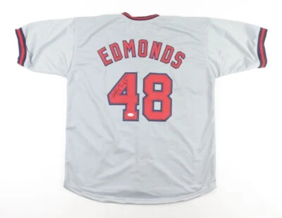 Jim Edmonds Signed Anaheim Angels Jersey (JSA COA) 2006 World Series Champion - Image 1 of 4