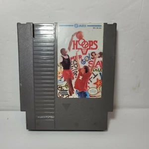 Hoops (Nintendo Entertainment System, 1989) Video Game Cartridge-Jaleco - Picture 1 of 3