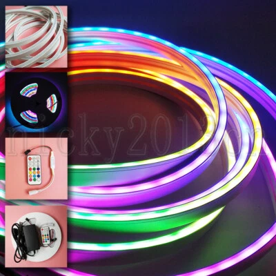 12V WS2811 Addressable LED Pixel Neon Tube Belt Strip Light 5050 RGB Dream Color - Image 1 of 4