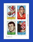 1969 Topps Four-in-One Set-Break Beer/Farr/Colclough/DeLong NR-MINT *GMCARDS*