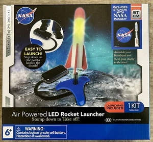 Air powered LED Rocket Launcher-stomp down to take off-NEW in BOX - Picture 1 of 12