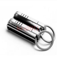 EDC Titanium alloy Keychains buckle key ring Quick Hanging double-layer buckles