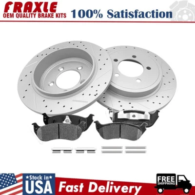 Pastillas de freno de cerámica rotores traseros de cerámica para Ford Explorer Sport Trac Mercury Mountaineer Foto 1 de 4