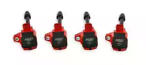 MSD Ignition Coil Blaster Series Fits 2015-2020 Honda 1.5L/2.0L Turbo - Red - Picture 1 of 14