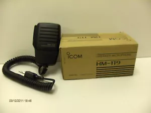HM-119 MICROALTAVOZ DE MANO ICOM ORIGINAL NUEVO IC-F3G IC-F3GS IC-F4G IC-F4GS - Imagen 1 de 1