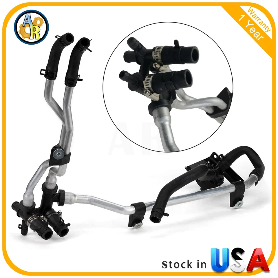 Conjunto de tubo de manguera de calefacción con válvula de mezcla para 05-12 Nissan Pathfinder 92408-ZL90B Foto 1 de 4