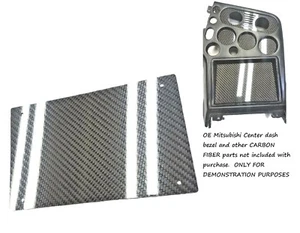 CARBON FIBER RADIO DELETE PANEL 90-94 fits Mitsubishi Eclipse DSM1 OEM dash - Bild 1 von 7