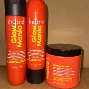 MATRIX GLOW MANIA SHAMPOO & CONDITIONER 10.1oz + Super Gloss Mask - FREE SHIP!! - Picture 1 of 5