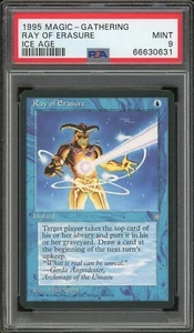 1995 Magic the Gathering MTG Ice Age Ray of Erasure PSA 9 Mint Pop 1 - Picture 1 of 2