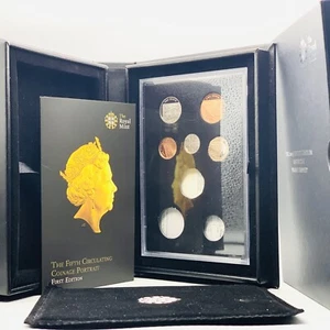 2015 Royal Mint Definitive 5th Portrait Partial 5 Proof Coin Set From 1p To 20p - Picture 1 of 4