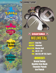 Pokemon Sword and Shield GMAX Melmetal Pokemon GO