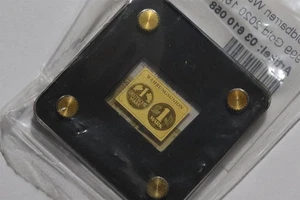 🧭 🇩🇪 GERMANY PURE GOLD 1/500 OZ. 1 MARK MEDAL SEALED WITH COA B88 #385 CG4 - Picture 1 of 4