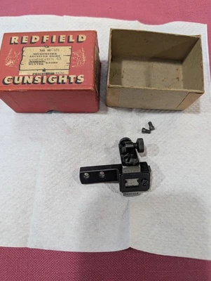 Vintage Redfield HUNTER KNOBS No. 80 CWH Micrometer Receiver Sight Winchester 43 - Image 1 of 4