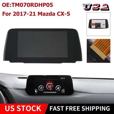 7" LCD Display Touch Screen Radio Navigation Replacement For 2017-21 Mazda CX-5 - Image 1 of 4
