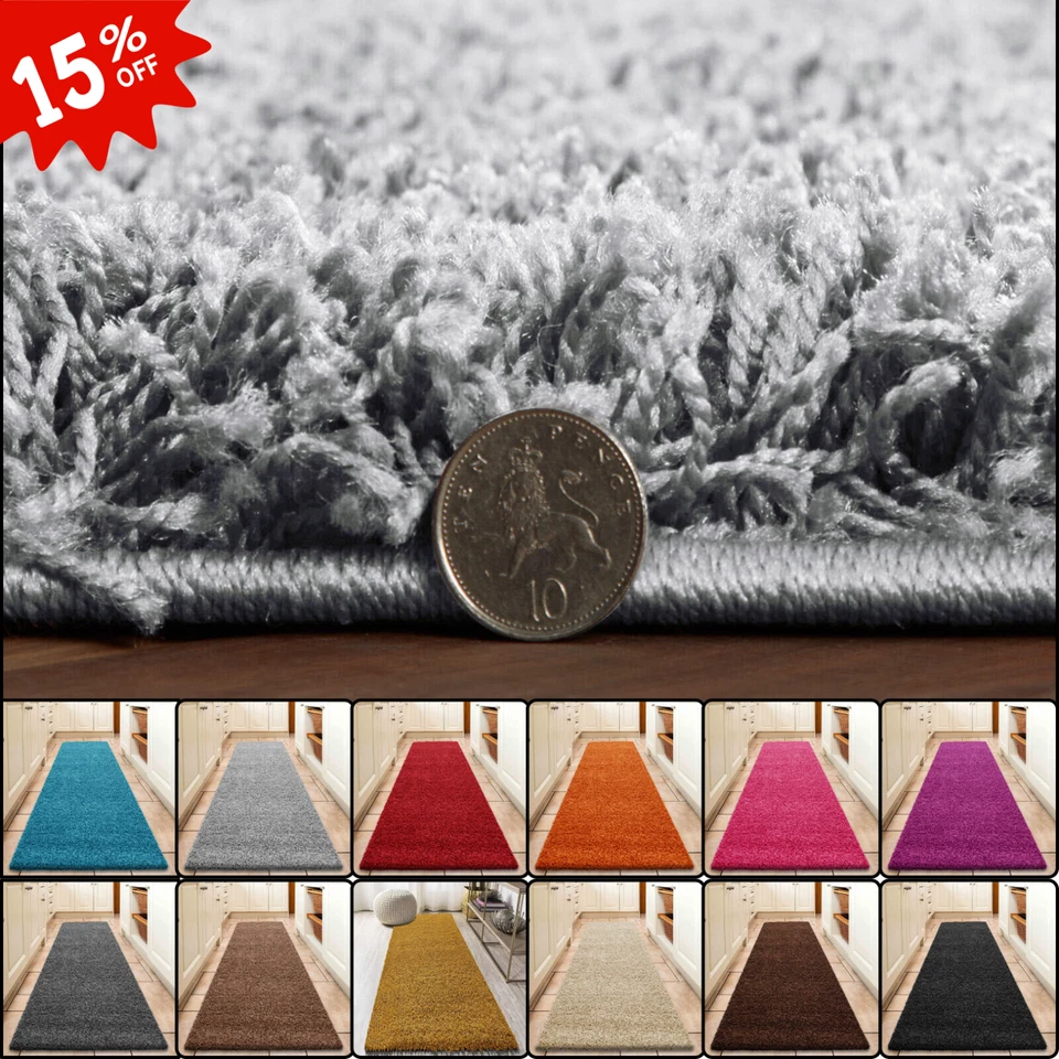 Fluffy Rugs Large Shaggy Rug Bedroom Living Room Anti Slip Soft Carpet Floor Mat - Image 1 of 4