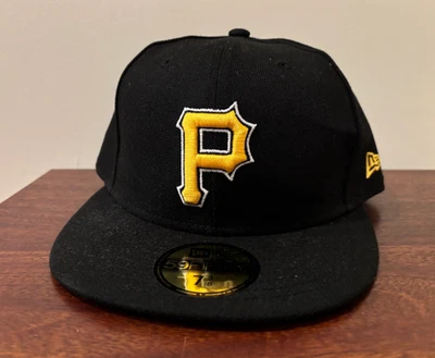 *NEW* New Era PITTSBURGH PIRATES Alternate Black 59Fifty Hat SIZE 7 3/8 - Image 1 of 4