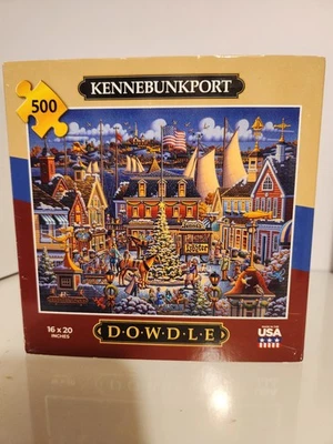 Dowdle Jigsaw Puzzle Kennebunkport Maine Explore America 500 Piece Made USA - Image 1 of 4