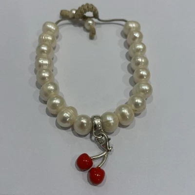 Thomas Sabo Pulsera Perla y Cerezas Plata Charm Pulsera Necesita Atención Foto 1 de 4