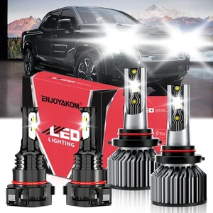 For GMC Sierra 2014-2015 LED Headlight Kit Bulb + Fog Light car Super Bright - Picture 1 of 11