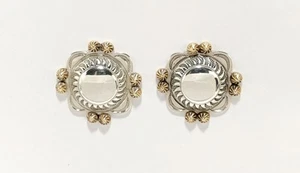 RARE Authentic signed KEE NATAANI Navajo Native American 925 Sterling Earrings - Picture 1 of 5