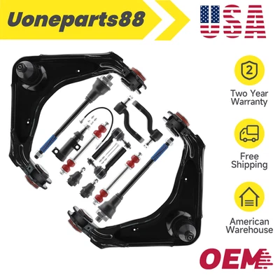 13pc Front Upper Control Arm Tie Rod for Chevy GMC Silverado Sierra 2500 3500 HD - Image 1 of 4