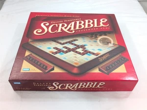 Scrabble Deluxe Edition Kreuzworträtsel Spiel mit Plattenspieler 04034 komplett 2001 Hasbro - Bild 1 von 11