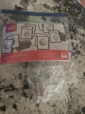 Stampin' Up! Paper Pumpkin Pining for Plaid - October 2017 Kit With Stamps XMAS - Image 1 of 3