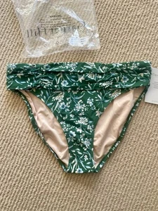 Garnet Hill Damen Badeanzug Unterteil Futter intakt grün Blumenmuster neu mit Etikett Größe 8 - Bild 1 von 7