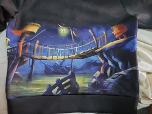Monkey Island 2 Le Chucks Revenge DECIBEL Streetwear Graphic Sweat Shirt X-Large - Picture 1 of 9