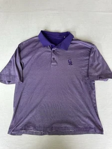 Polo Cutter And Buck Colorado Rockies para hombre mediano/grande - Imagen 1 de 7