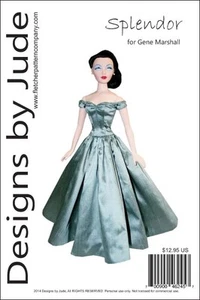 Patrón de costura de ropa para muñeca Splendor para muñeca Gene Marshall Ashton Drake - Imagen 1 de 5