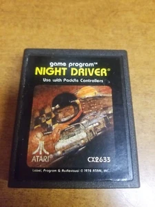 Night Driver (Atari 2600, 1978)(TESTED) - Picture 1 of 2
