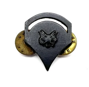Vintage Military Army Insignia Black Eagle Great Seal Lapel Pin Spec WWII - Picture 1 of 3
