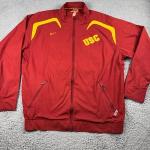 Nike USC Trojans Fit Storm Windbreaker Light Jacket NCAA Red Yellow Men's M - Picture 1 of 7